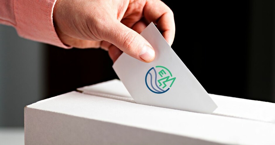vote being cast in a ballot box