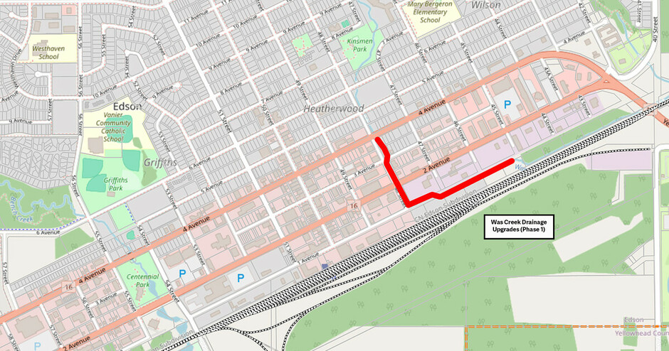 Wase Creek Project map