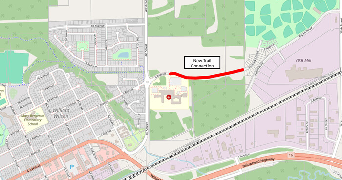 New Weyerhauser Trail Connection