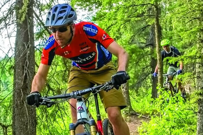 Cyclist on Trails