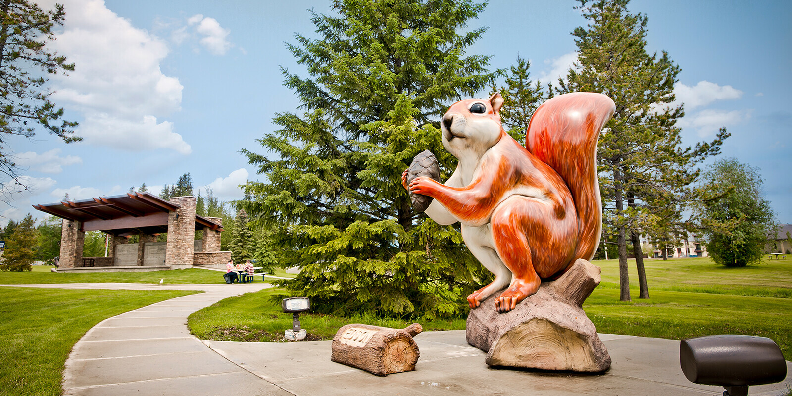Eddie the Squirrel Statue